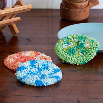 Lily Sugar'n Cream Pot/Dish Crochet Scrubbies Crochet  made in Lily Sugar'n Cream Scrub Off yarn