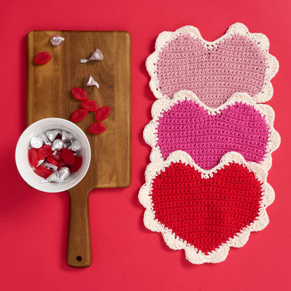 Lily Sugar'n Cream Retro Valentine Crochet Dishcloth All Variants