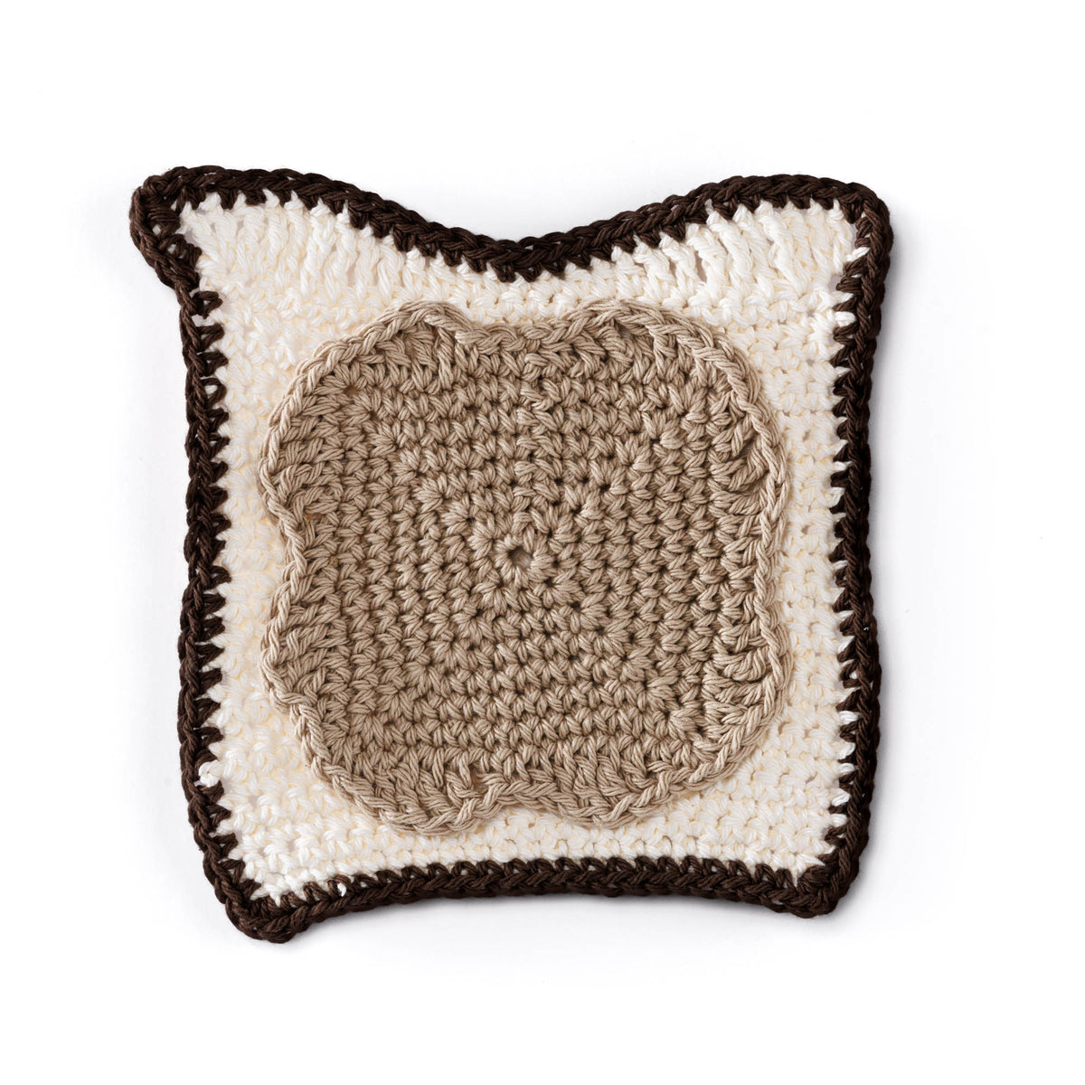 Crochet Pb & J Dishcloth Set made using Lily yarn