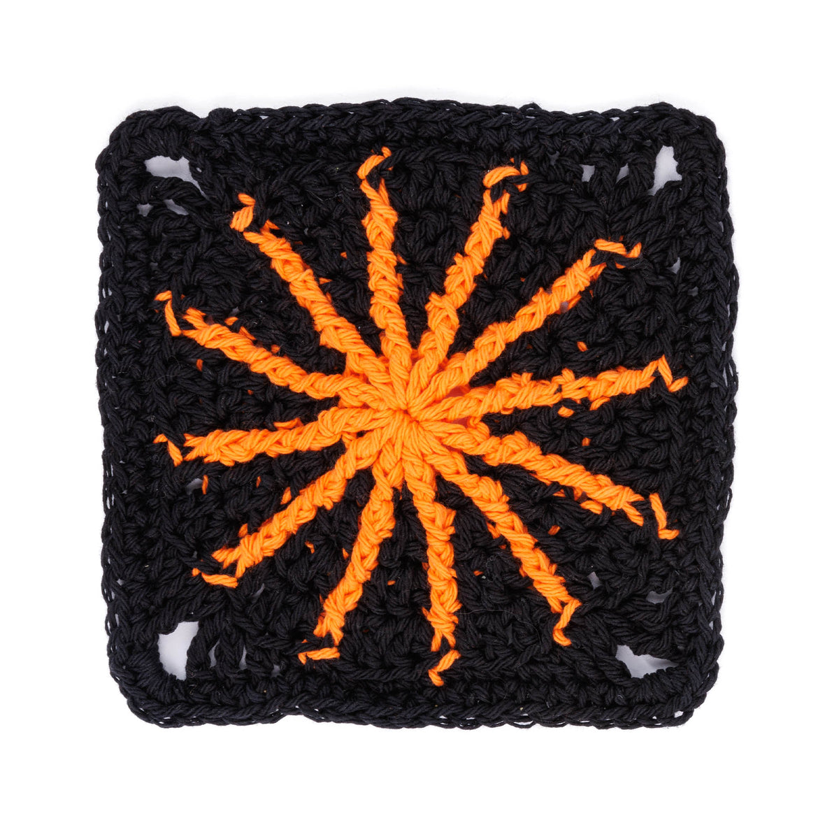 Shine Bright Crochet Dishcloth made using Lily yarn
