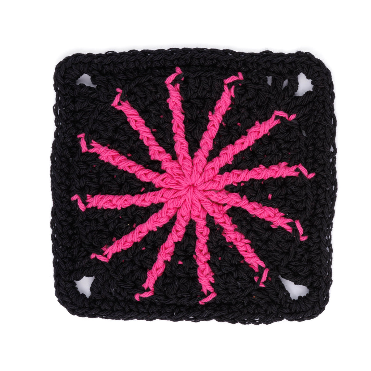 Shine Bright Crochet Dishcloth made using Lily yarn