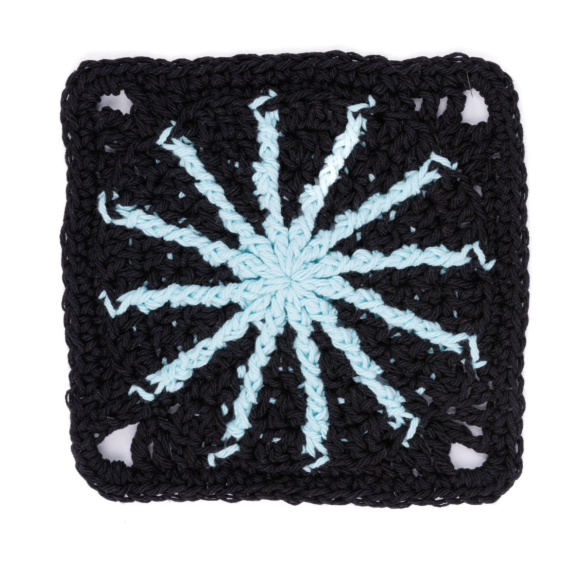 Shine Bright Crochet Dishcloth made using Lily yarn