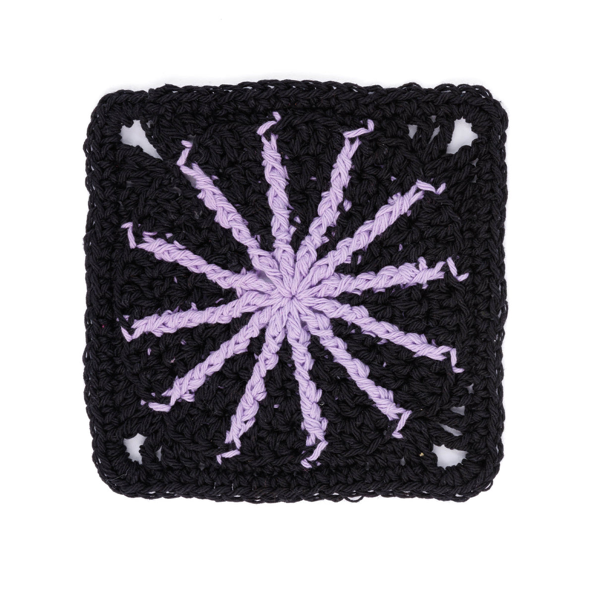 Shine Bright Crochet Dishcloth made using Lily yarn