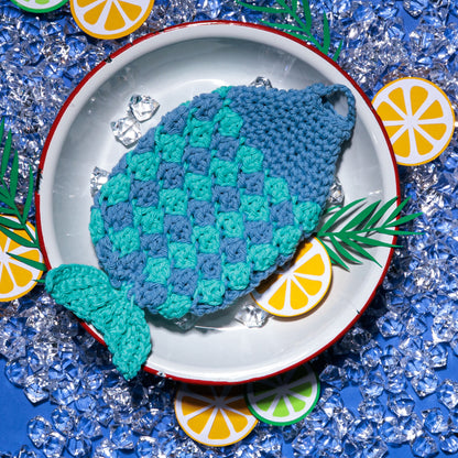 Lily Catch of the Day Crochet Dishcloth Version 3