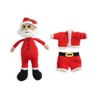Lily Sugar'n Cream Crochet Santa & Mrs Claus Dolls Crochet Toy made in Lily Yarn