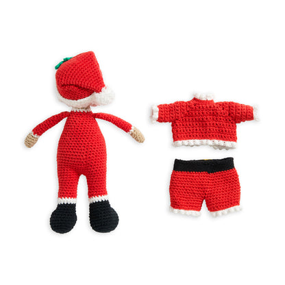 Lily Sugar'n Cream Crochet Santa & Mrs Claus Dolls Crochet Toy made in Lily Yarn