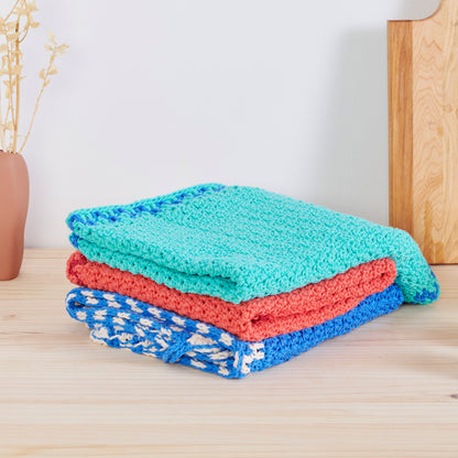 Lily Sugar'n Cream Checked Border Crochet Kitchen Towel Crochet Kitchen Towel made in Lily The Original Yarn