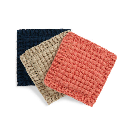 Lily Sugar'n Cream Fall Colors Textured Crochet Hot Pads Crochet Hot Pads made in Lily The Original Yarn