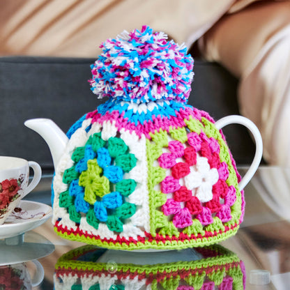 Lily Sugar'n Cream Crochet Granny Teapot Cover Crochet Teapot Cover made in Lily Super Size Yarn