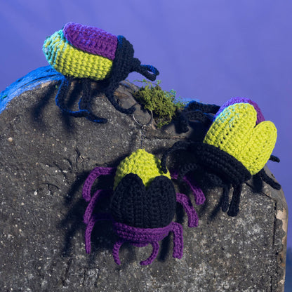 Lily Sugar'n Cream Crochet Beetle Charm All Variants