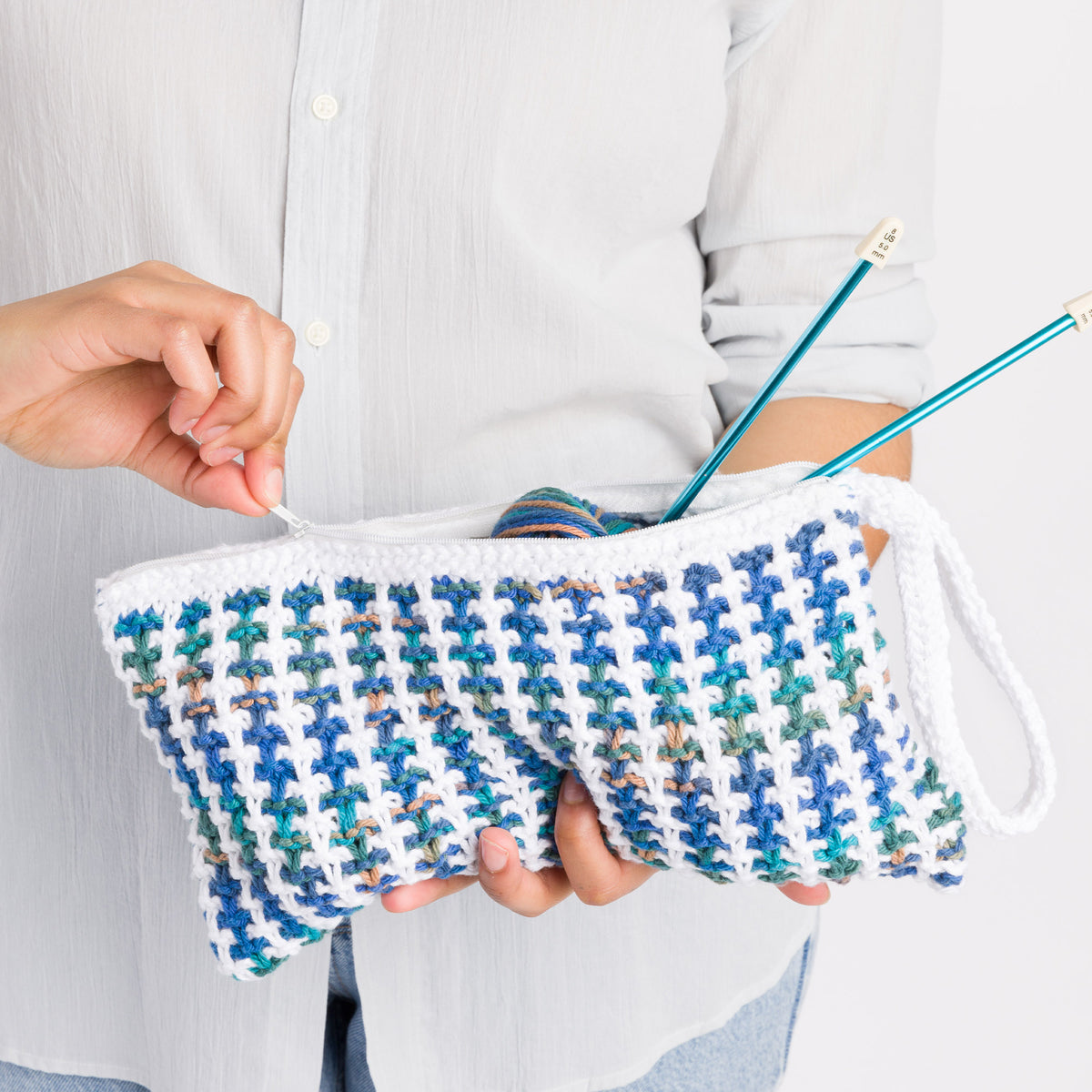 Knit Bag made in Lily The Original Yarn