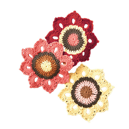 Lily Sugar'n Cream Woodsy Sunflower Crochet Dishcloths Sugar'N Cream Woodsy Sunflower Crochet Dishcloths made using Lily yarn