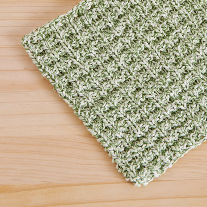 Lily Sugar'n Cream Knit Waffle Dishcloth Knit Dishcloth made in Lily The Original Yarn