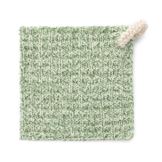 Knit Dishcloth made in Lily The Original Yarn