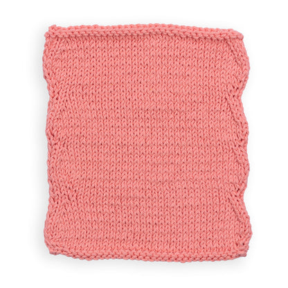 Lily Knit Scallop Edge Dishcloth Rose Pink