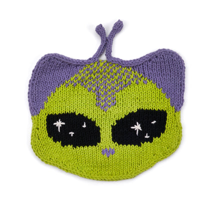 Lily Purr-anormal Activity Alien Cat Knit Dishcloth Purr-Anormal Activity Alien Cat Knit Dishcloth made using Lily yarn
