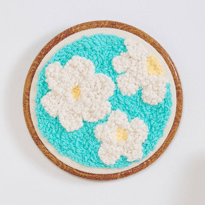 Lily Sugar'n Cream Daisy Do Punch Needle Wall Hanging Craft Hanging made in Lily The Original Yarn