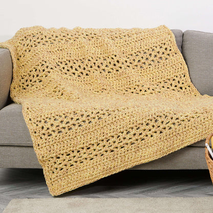 Red Heart Weekend Speedy Crochet Kit + Tutorial - Discontinued Item Neutral Yellows