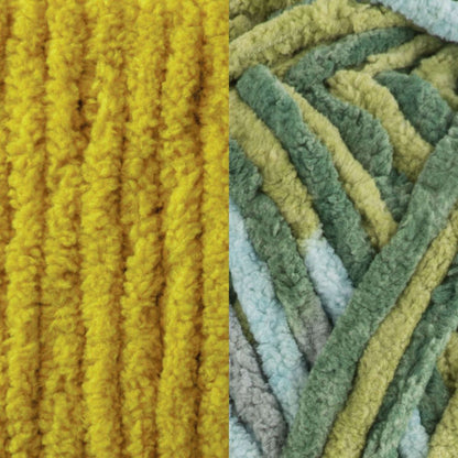 Bernat Blanket Yarn Crochet Value Pack with Canvas Bag - Sold Out Moss & Forest Sage