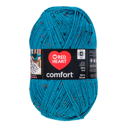 Red Heart Comfort Yarn - Discontinued Shades Teal Fleck