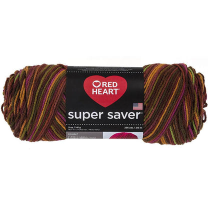 Red Heart Super Saver Yarn - Discontinued Shades Cherry Cola