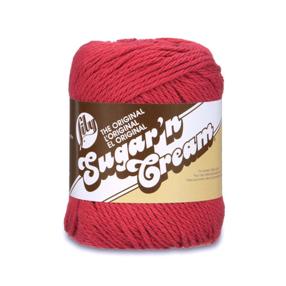 Lily Sugar'n Cream The Original Yarn Country Red