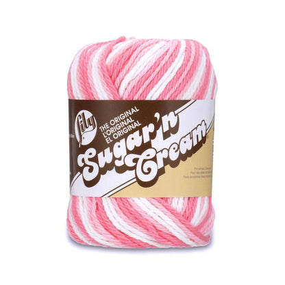 Lily Sugar'n Cream Ombres Yarn Strawberry Ombre