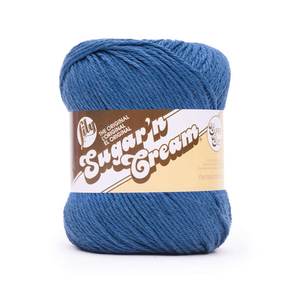 Lily Sugar'n Cream Super Size Yarn - Clearance Shades Marine Blue