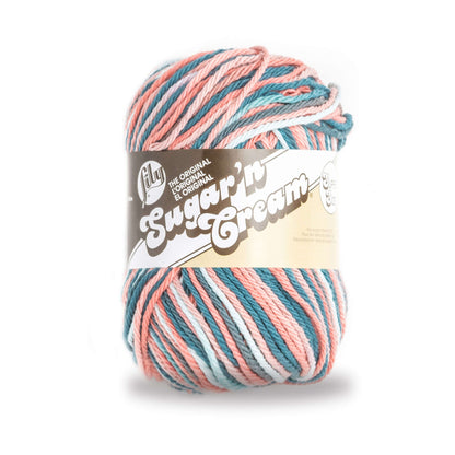 Lily Sugar'n Cream Super Size Ombre Yarn Coral Seas Ombre