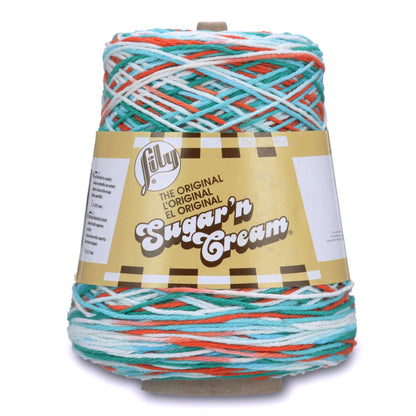 Lily Sugar'n Cream Cone Yarn (400g/14oz) Ahoy Ombre