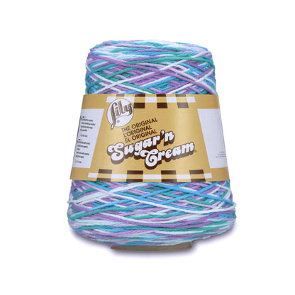 Lily Sugar'n Cream Cone Yarn (400g/14oz) Beach Ball Blue Ombre