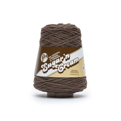 Lily Sugar'n Cream Cone Yarn (400g/14oz) Warm Brown