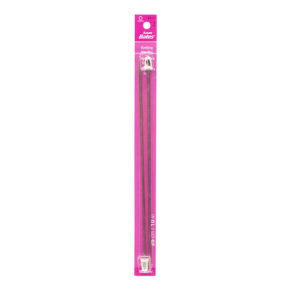 Susan Bates Silvalume 10" Single Point Knitting Needles U.S. 4 (3.5 mm)