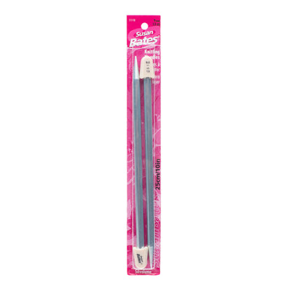 Susan Bates Silvalume 10" Single Point Knitting Needles U.S. 13 (9 mm)