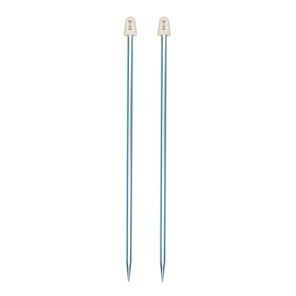 Susan Bates Silvalume 14" Single Point Knitting Needles U.S. 13 (9 mm)