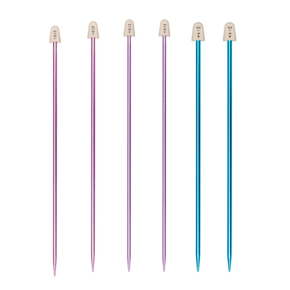 Susan Bates Silvalume 10" Single Point Knitting Needles, Set of 3 U.S. 6, 7, 8