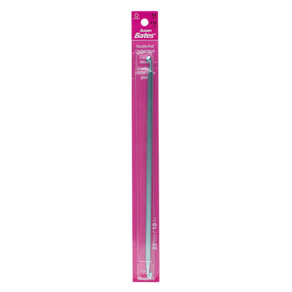 Susan Bates Silvalume 10" Double-End Afghan Crochet Hook U.S. J/10 (6 mm)