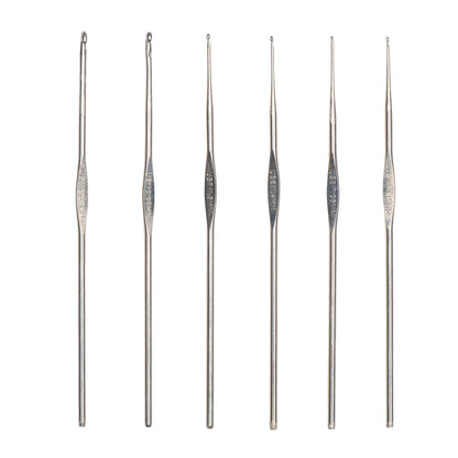 Susan Bates Steelite Set of 6 Crochet Hooks U.S. 0, 1, 7, 8, 9, 10
