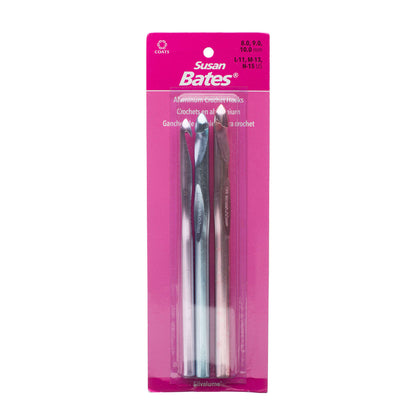 Susan Bates Silvalume Set of 3 Crochet Hooks All Variants