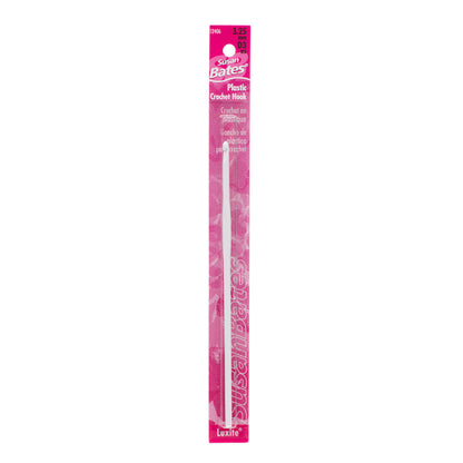 Susan Bates Luxite 5.5" Plastic Crochet Hook - Clearance Items U.S. D/3 (3.25 mm)