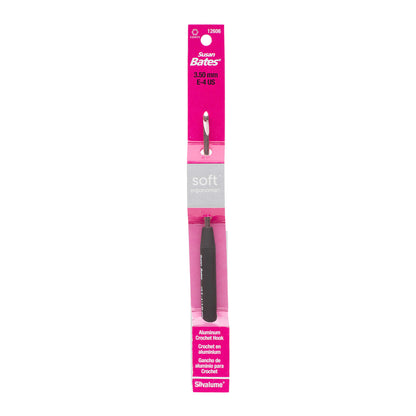 Susan Bates Silvalume Soft Ergonomic Crochet Hooks U.S. E/4 (3.5 mm)