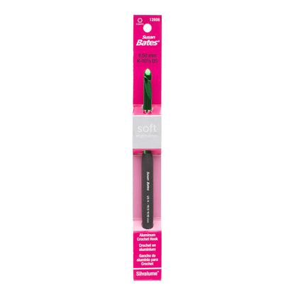 Susan Bates Silvalume Soft Ergonomic Crochet Hooks U.S. K/10.5 (6.5 mm)