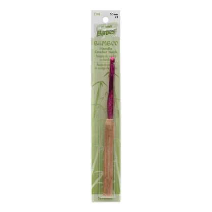Susan Bates Silvalume Bamboo Handle/Aluminum Head Crochet Hook - Discontinued Items U.S. I/9 (5.5 mm)