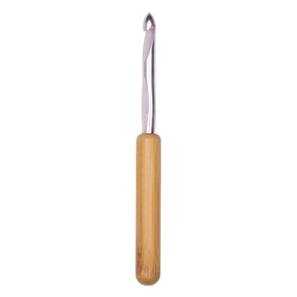 Susan Bates Silvalume Bamboo Handle/Aluminum Head Crochet Hook - Discontinued Items U.S. L/11 (8 mm)