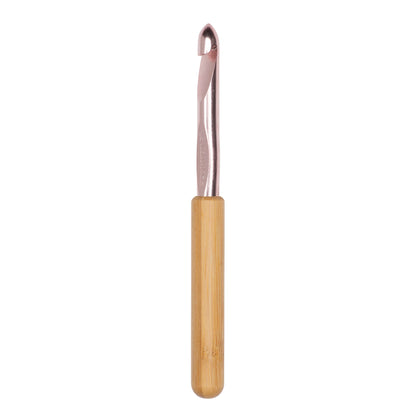 Susan Bates Silvalume Bamboo Handle/Aluminum Head Crochet Hook - Discontinued Items U.S. N/15 (10 mm)