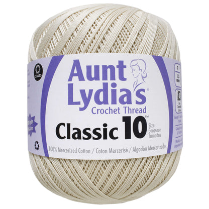 Aunt Lydia's Classic Crochet Thread (Large) Size 10 Natural