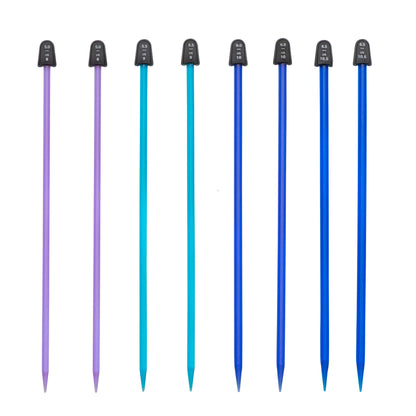 Susan Bates Crystalites Set of 4, 10" Knitting Needles U.S. 8-9-10-10.5