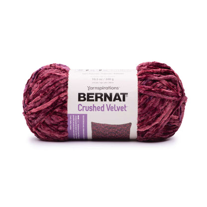 Bernat Crushed Velvet Yarn Cranberry Cider