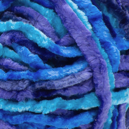 Bernat Crushed Velvet Yarn Blue Brilliance