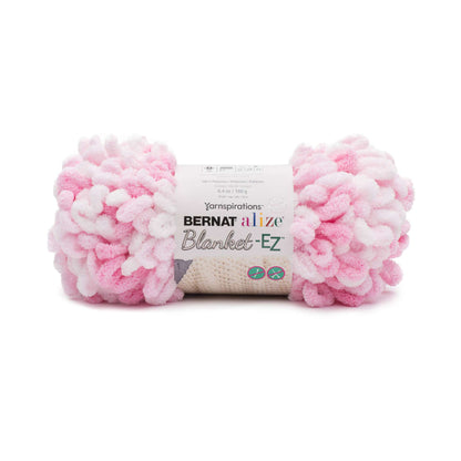 Bernat Alize Blanket-EZ Yarn White & Pink